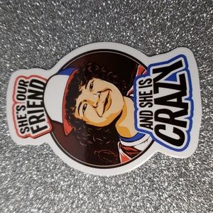 STRANGER THINGS waterproof sticker Dustin Quote